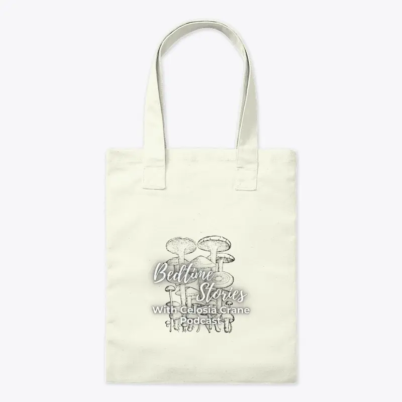 Bedtime Stories Mushroom tote bag